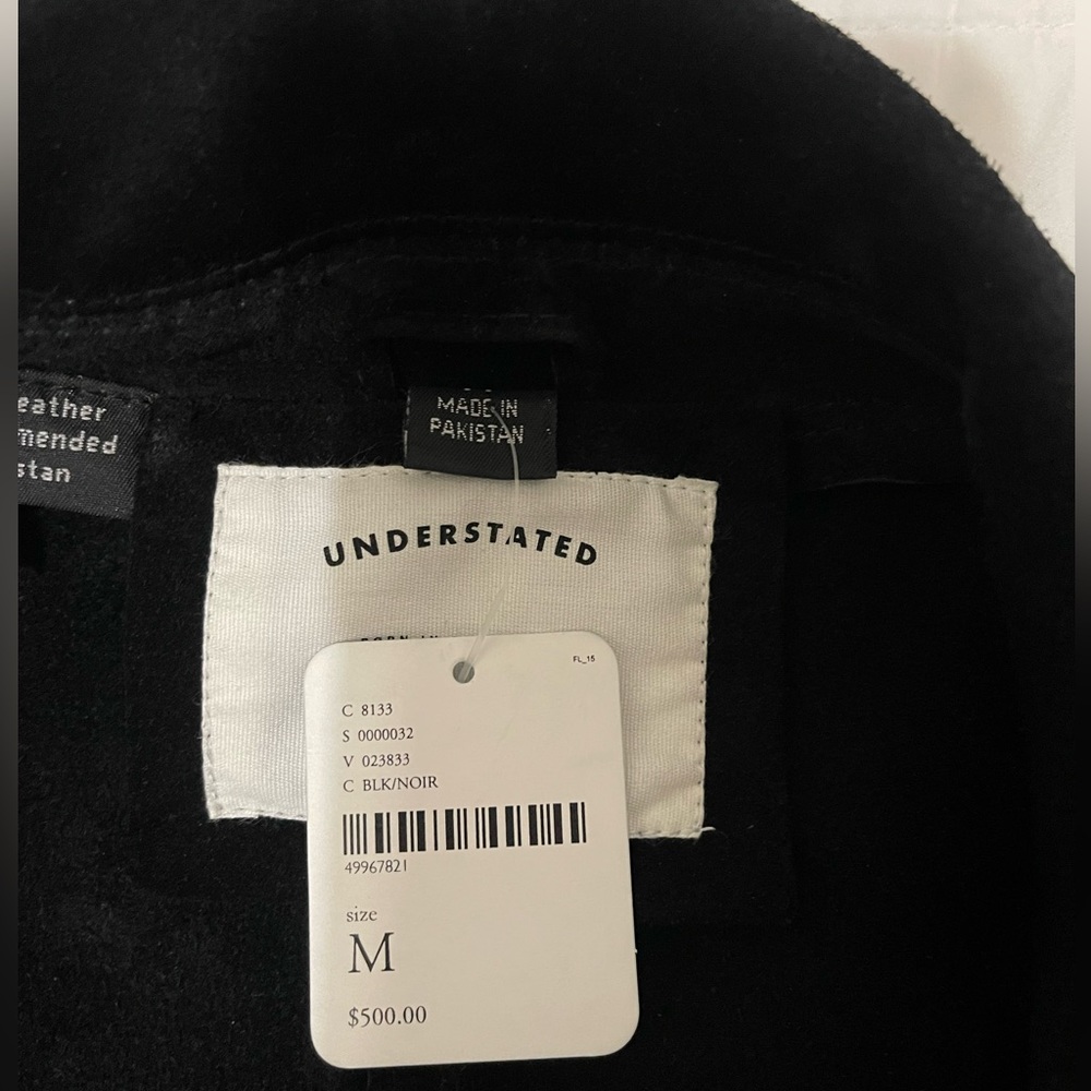 Free People Understated Leather Jacket Fringe - Picture 2 of 7